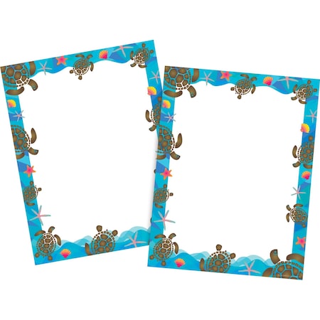 Barker Creek Kai Ola Sea Turtles Computer Paper, 100 sheets/Package 4204